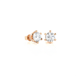 3/4 ctw Round Lab Grown Diamond Solitaire Stud Earrings