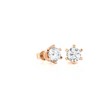 3/4 ctw Round Lab Grown Diamond Solitaire Stud Earrings