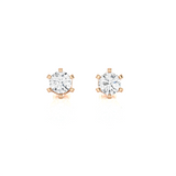 3/4 ctw Round Lab Grown Diamond Solitaire Stud Earrings