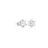 3/4 ctw Round Lab Grown Diamond Solitaire Stud Earrings