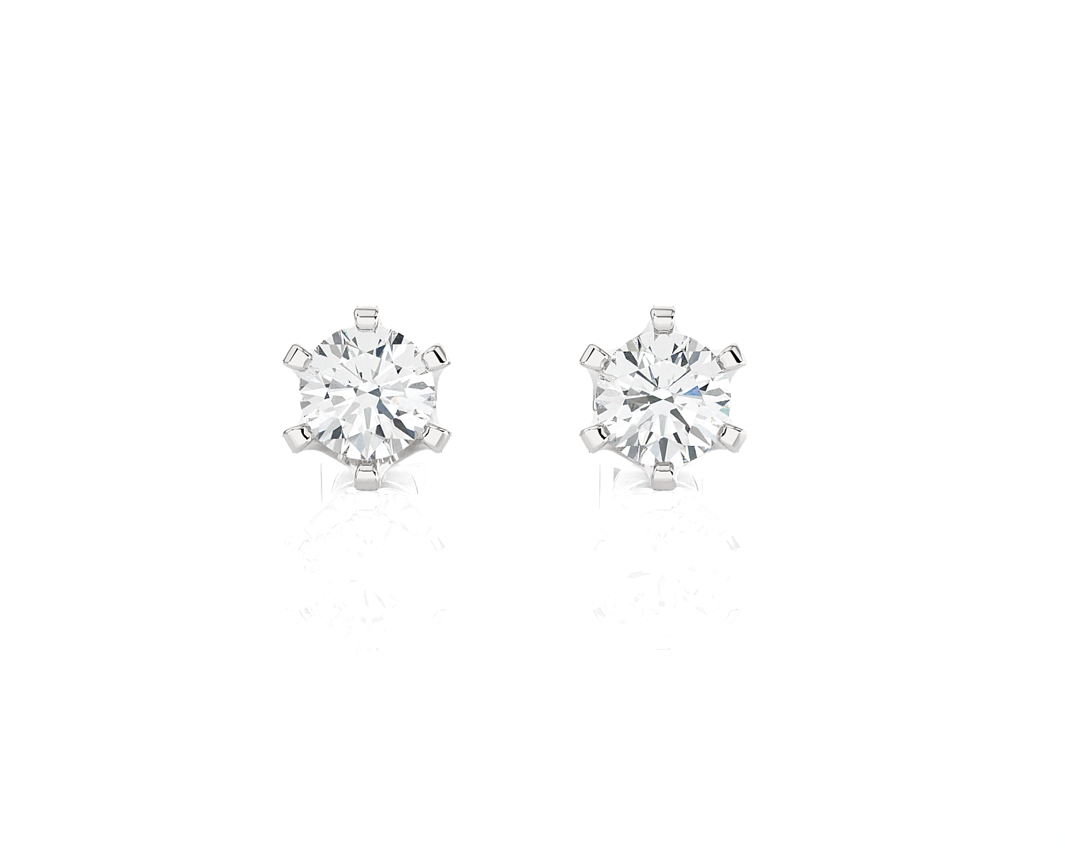 3/4 ctw Round Lab Grown Diamond Solitaire Stud Earrings