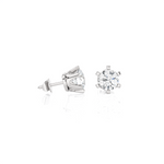 3/4 ctw Round Lab Grown Diamond Solitaire Stud Earrings