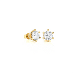 3/4 ctw Round Lab Grown Diamond Solitaire Stud Earrings