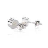 1 ctw Round Lab Grown Diamond Bezel Set Solitaire Stud Earrings