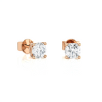 Round Lab Grown Diamond Solitaire Stud Earrings