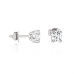 Round Lab Grown Diamond Solitaire Stud Earrings