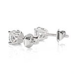 Round Lab Grown Diamond Solitaire Stud Earrings