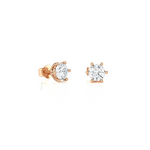 1/2 ctw Round Lab Grown Diamond Solitaire Stud Earrings