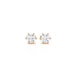 1/2 ctw Round Lab Grown Diamond Solitaire Stud Earrings