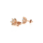 1/2 ctw Round Lab Grown Diamond Solitaire Stud Earrings
