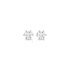 1/2 ctw Round Lab Grown Diamond Solitaire Stud Earrings