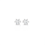 1/2 ctw Round Lab Grown Diamond Solitaire Stud Earrings