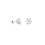 1/2 ctw Round Lab Grown Diamond Solitaire Stud Earrings