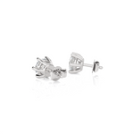 1/2 ctw Round Lab Grown Diamond Solitaire Stud Earrings
