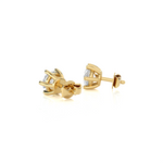 1/2 ctw Round Lab Grown Diamond Solitaire Stud Earrings