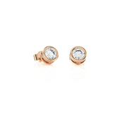 1/2 ctw Round Lab Grown Diamond Bezel Set Solitaire Stud Earrings