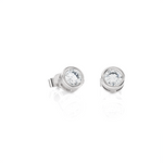 1/2 ctw Round Lab Grown Diamond Bezel Set Solitaire Stud Earrings