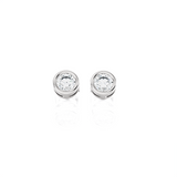 1/2 ctw Round Lab Grown Diamond Bezel Set Solitaire Stud Earrings