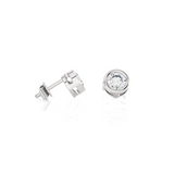 1/2 ctw Round Lab Grown Diamond Bezel Set Solitaire Stud Earrings