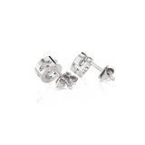 1/2 ctw Round Lab Grown Diamond Bezel Set Solitaire Stud Earrings