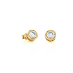 1/2 ctw Round Lab Grown Diamond Bezel Set Solitaire Stud Earrings