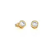 1/2 ctw Round Lab Grown Diamond Bezel Set Solitaire Stud Earrings