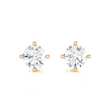1/2 ctw Round Lab Grown Diamond Solitaire Stud Earrings