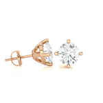 1/2 ctw Round Lab Grown Diamond Solitaire Stud Earrings
