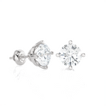 1/2 ctw Round Lab Grown Diamond Solitaire Stud Earrings