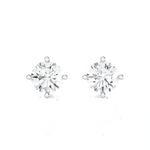 1/2 ctw Round Lab Grown Diamond Solitaire Stud Earrings