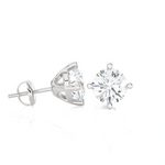 1/2 ctw Round Lab Grown Diamond Solitaire Stud Earrings
