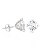 1/2 ctw Round Lab Grown Diamond Solitaire Stud Earrings