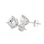 1/2 ctw Round Lab Grown Diamond Solitaire Stud Earrings