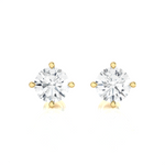 1/2 ctw Round Lab Grown Diamond Solitaire Stud Earrings