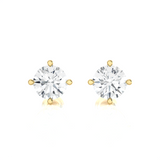 1/2 ctw Round Lab Grown Diamond Solitaire Stud Earrings