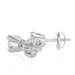 1/4 ctw Round Lab Grown Diamond Solitaire Stud Earrings