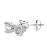 1/4 ctw Round Lab Grown Diamond Solitaire Stud Earrings