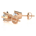 1/2 ctw Round Lab Grown Diamond Solitaire Stud Earrings