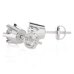 1/2 ctw Round Lab Grown Diamond Solitaire Stud Earrings