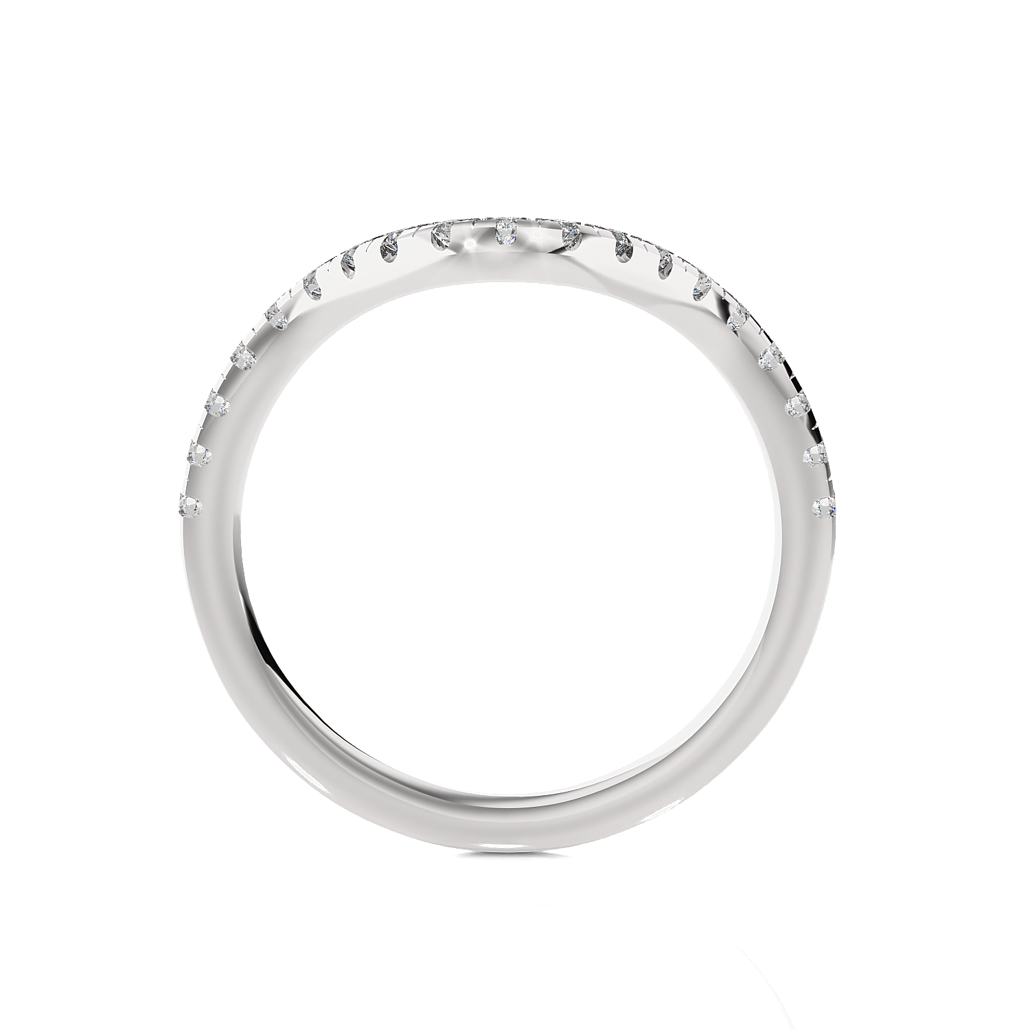 3/8 ctw Round Lab Grown Diamond Anniversary Ring