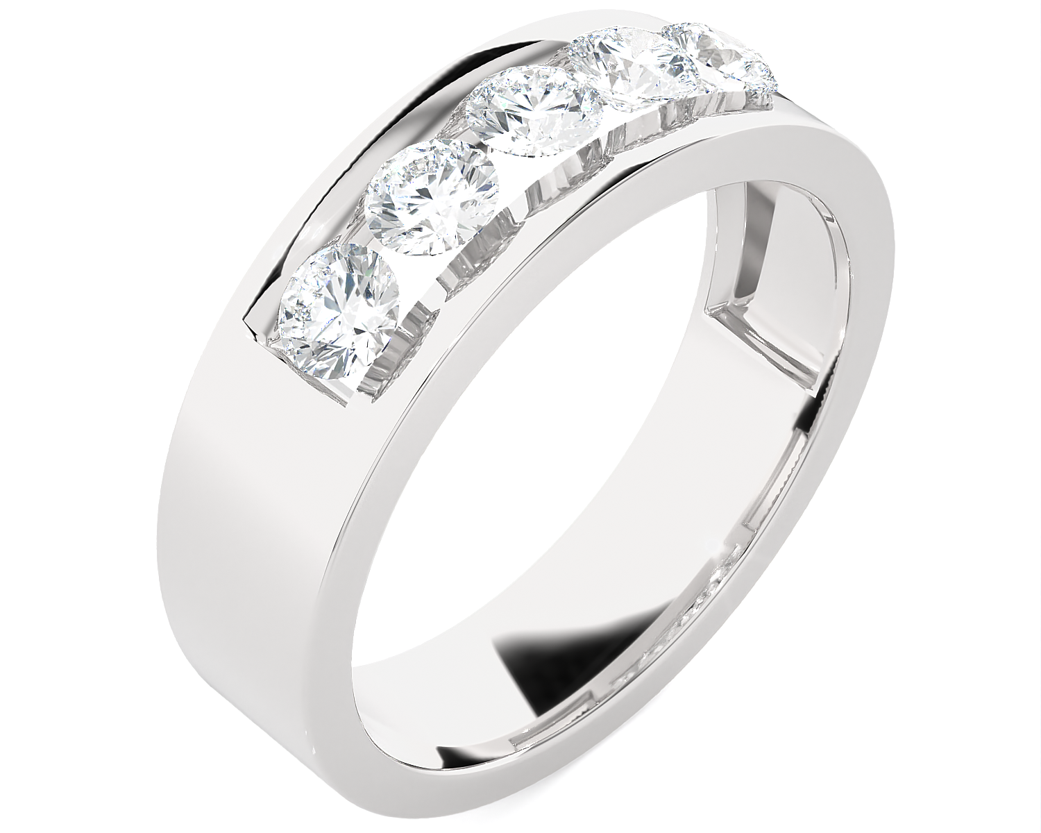 1 ctw Round Lab Grown Diamond Anniversary Ring