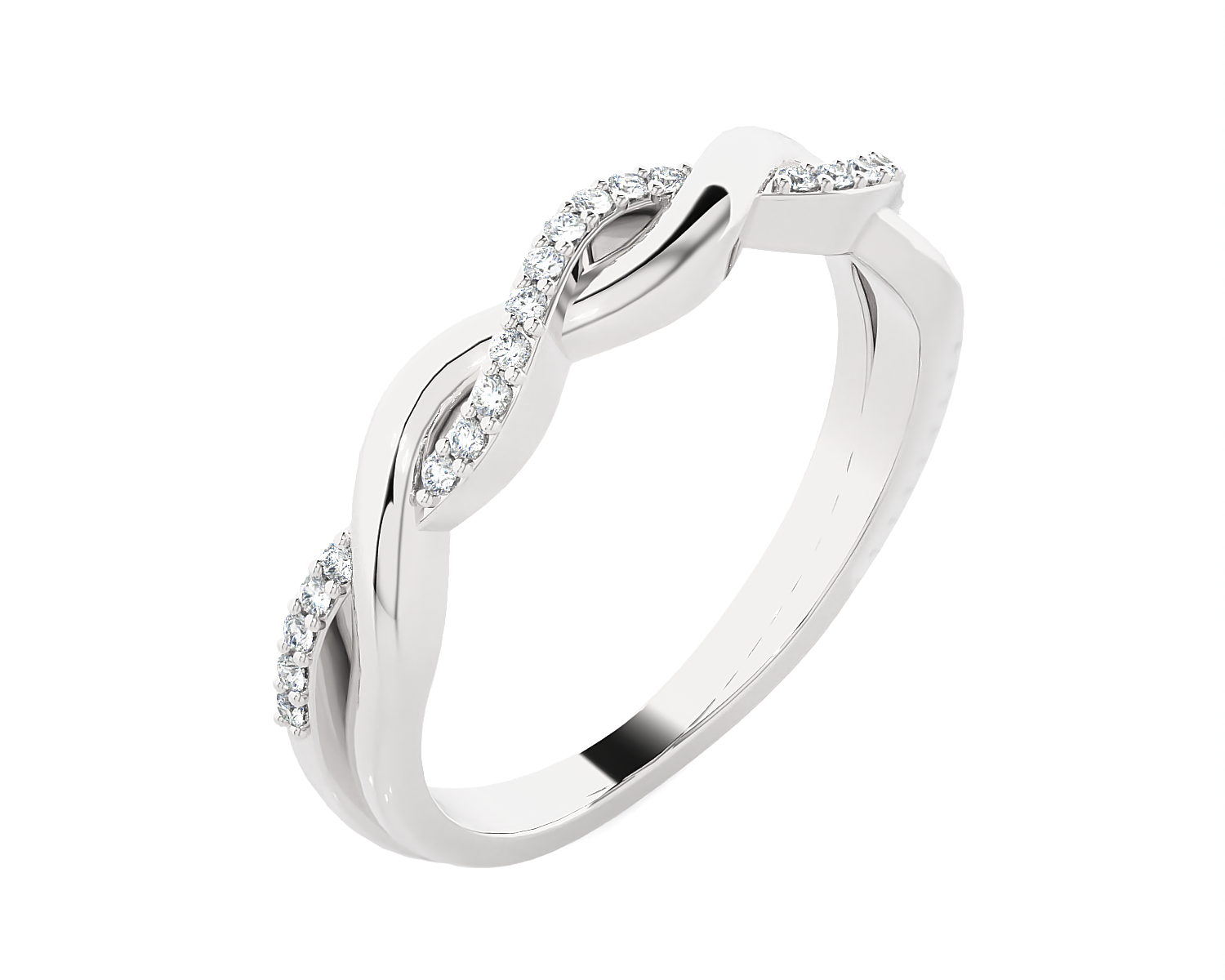 1/8 ctw Round Lab Grown Diamond Ring