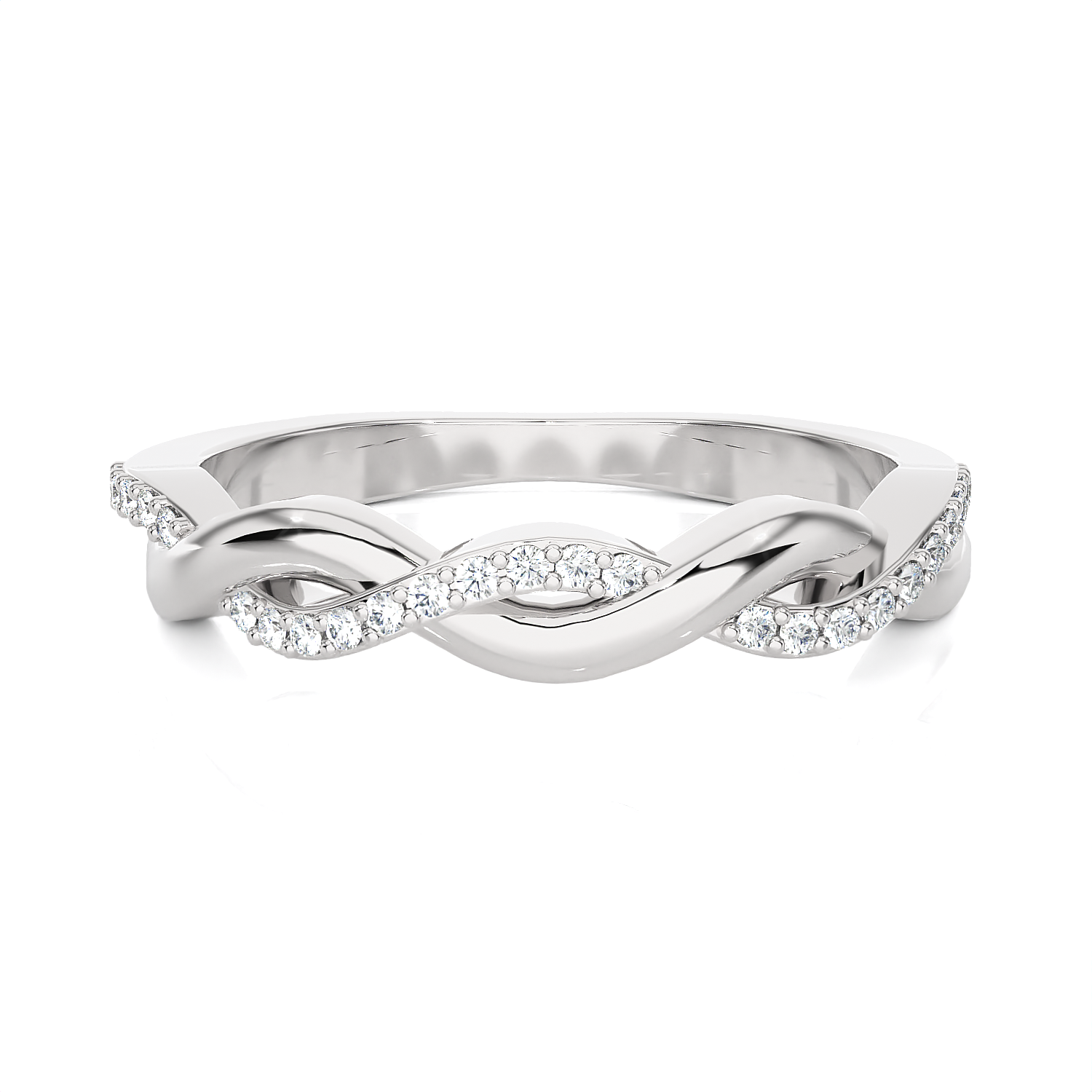 1/8 ctw Round Lab Grown Diamond Ring