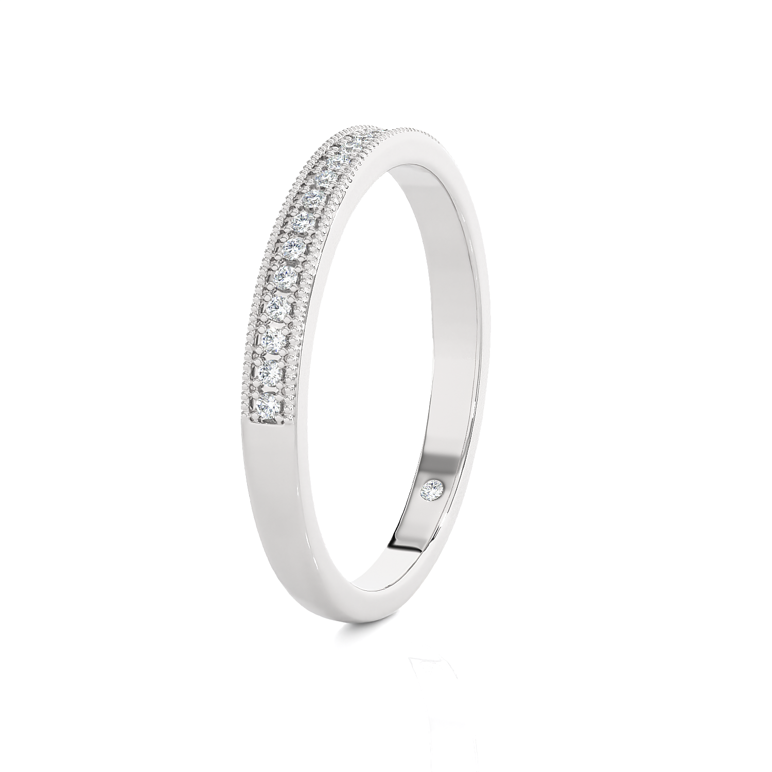 1/8 ctw Round Lab Grown Diamond Anniversary Ring
