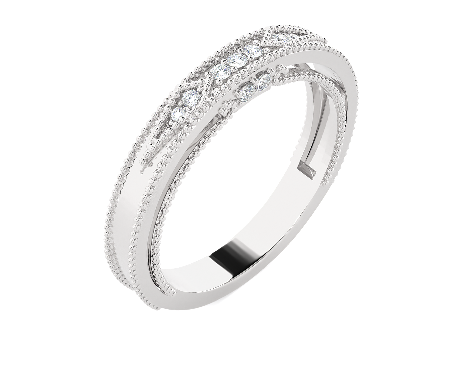 1/10 ctw Round Lab Grown Diamond Ring