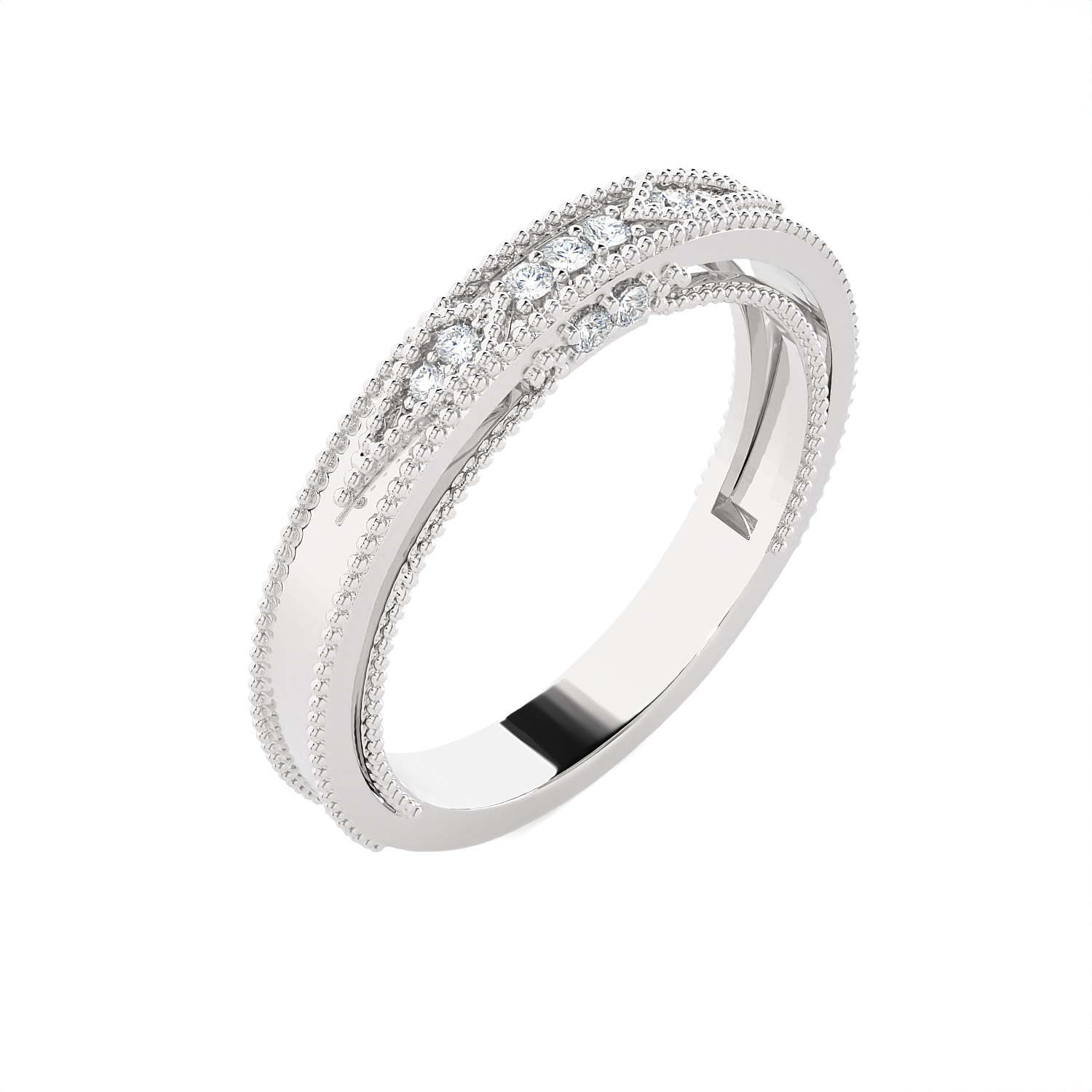1/10 ctw Round Lab Grown Diamond Ring
