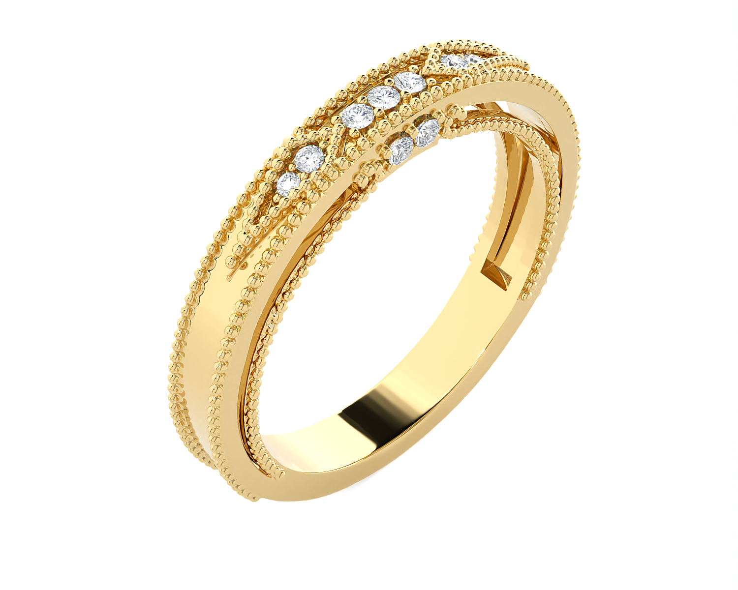 1/10 ctw Round Lab Grown Diamond Ring