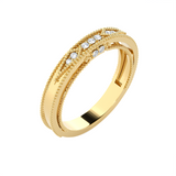 1/10 ctw Round Lab Grown Diamond Ring