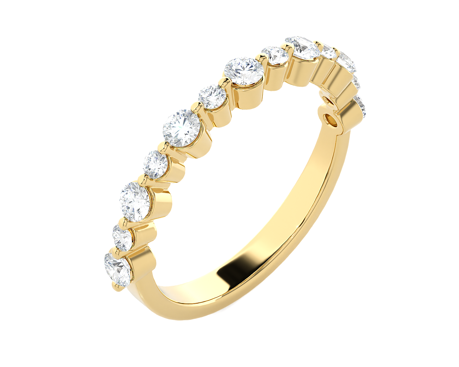 5/8 ctw Round Lab Grown Diamond Anniversary Ring