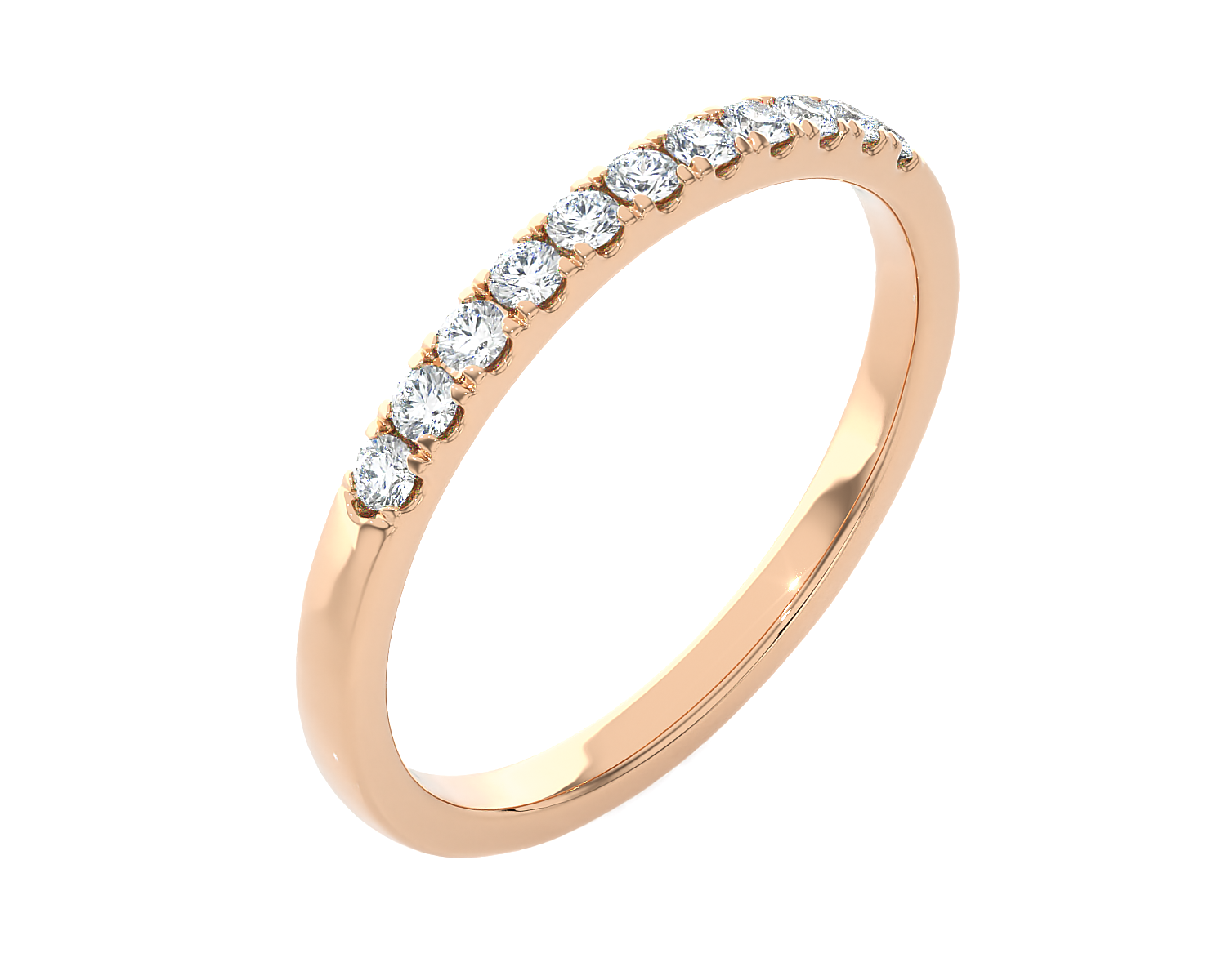 1/4 ctw Round Lab Grown Diamond Anniversary Ring